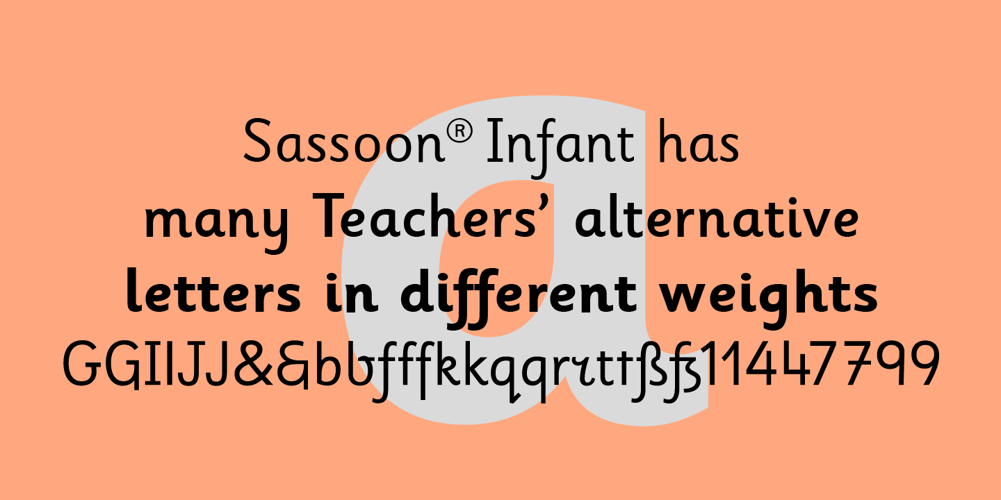 Sassoon Infant Font